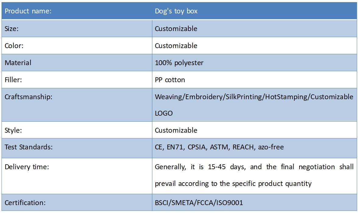 Dog's toy box