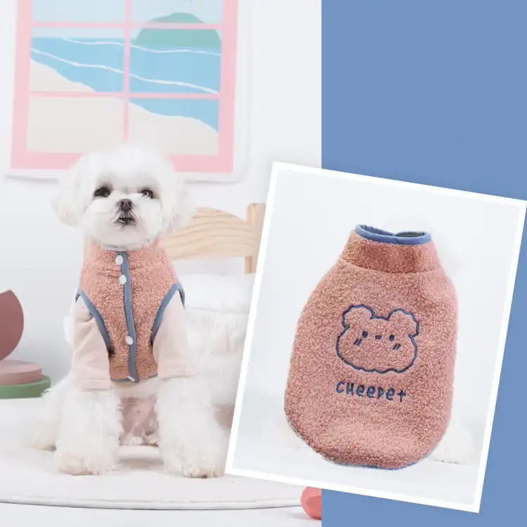 Pet plush vest