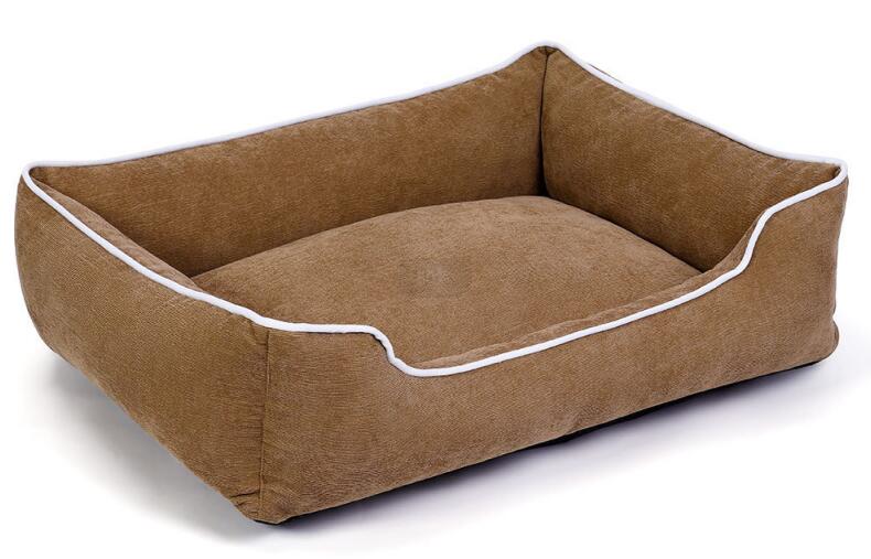 Pet plush dog bed