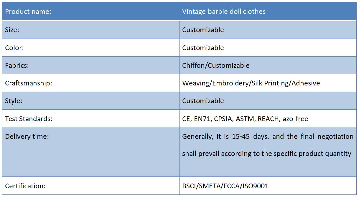 Vintage barbie doll clothes