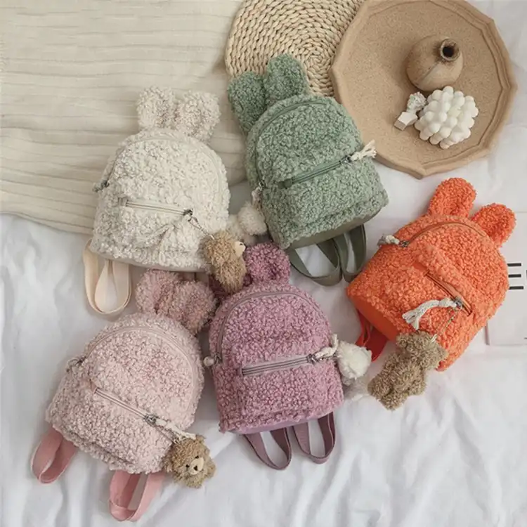 Plush mini backpack